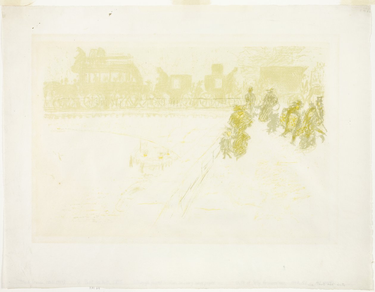 The Bridge, från Några aspekter av livet i Paris av Pierre Bonnard