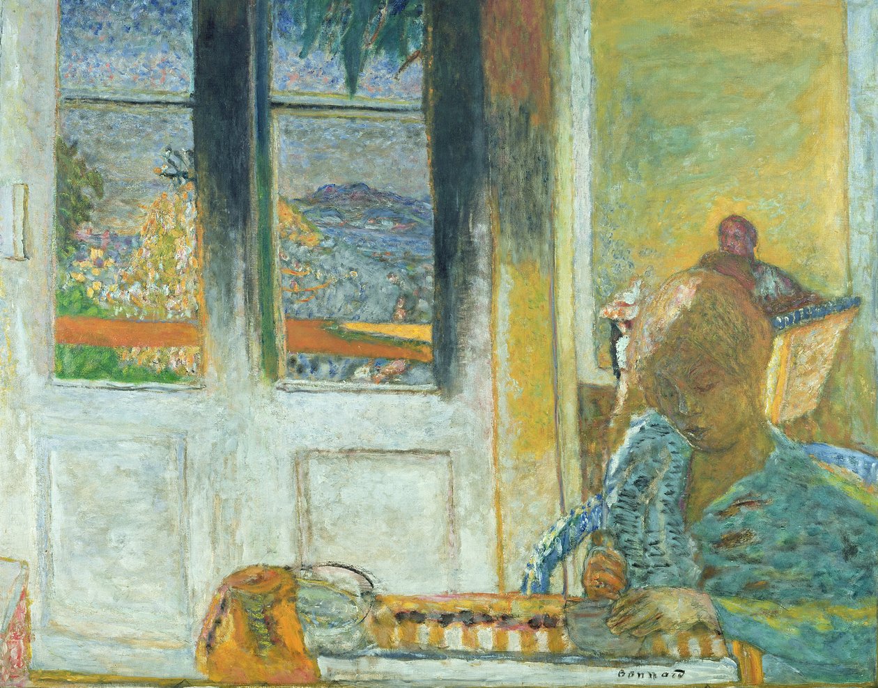 De franska fönstren eller, Morgon i Le Cannet, 1933 av Pierre Bonnard