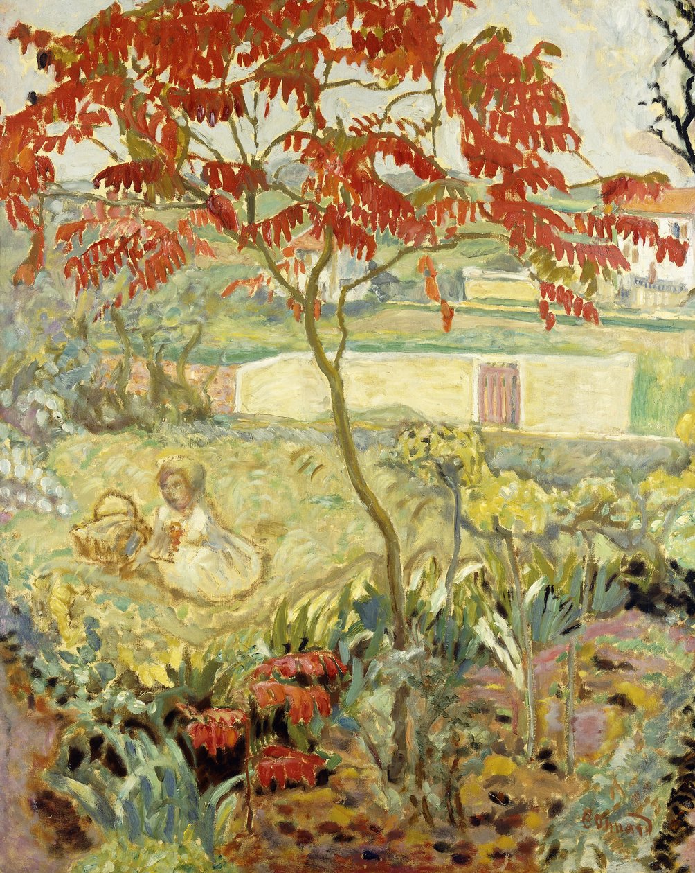 Trädgården och det röda trädet; Le Jardin a l