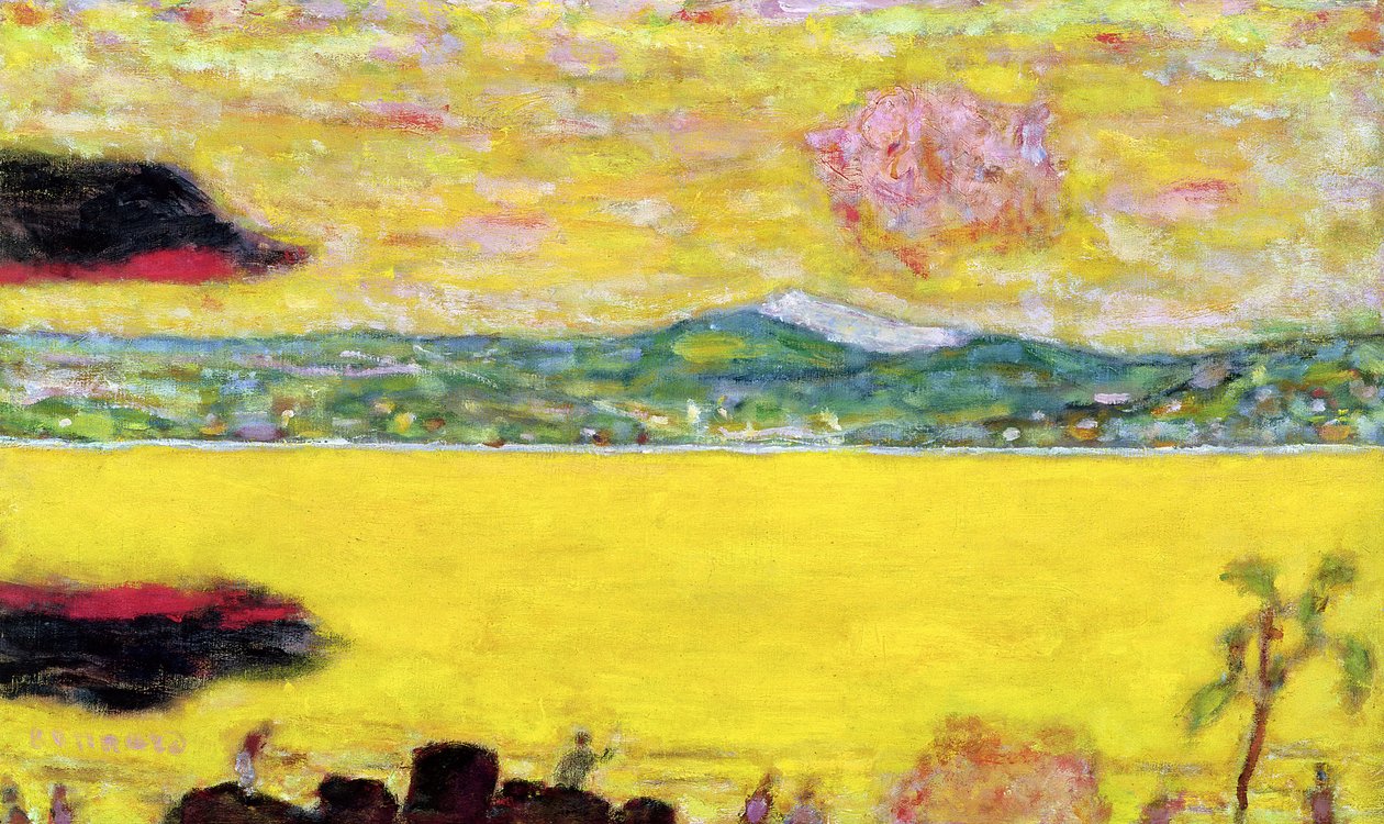 St. Tropezbukten vid solnedgången, 1937 av Pierre Bonnard