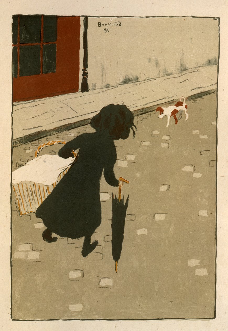 Den lilla tvättflickan, 1896 av Pierre Bonnard