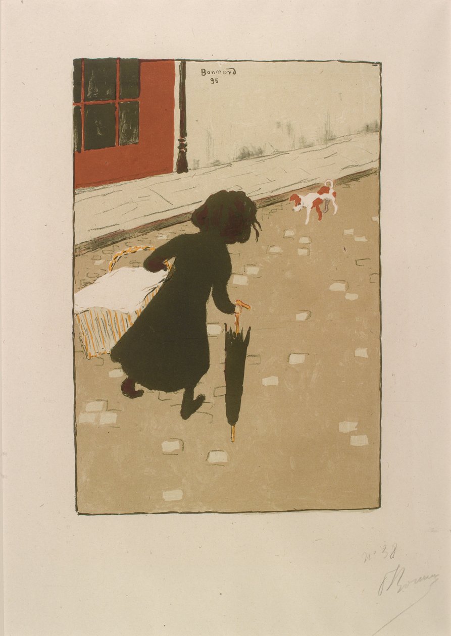 The Little Laundry Girl från Album of Painter-Printmakers av Pierre Bonnard