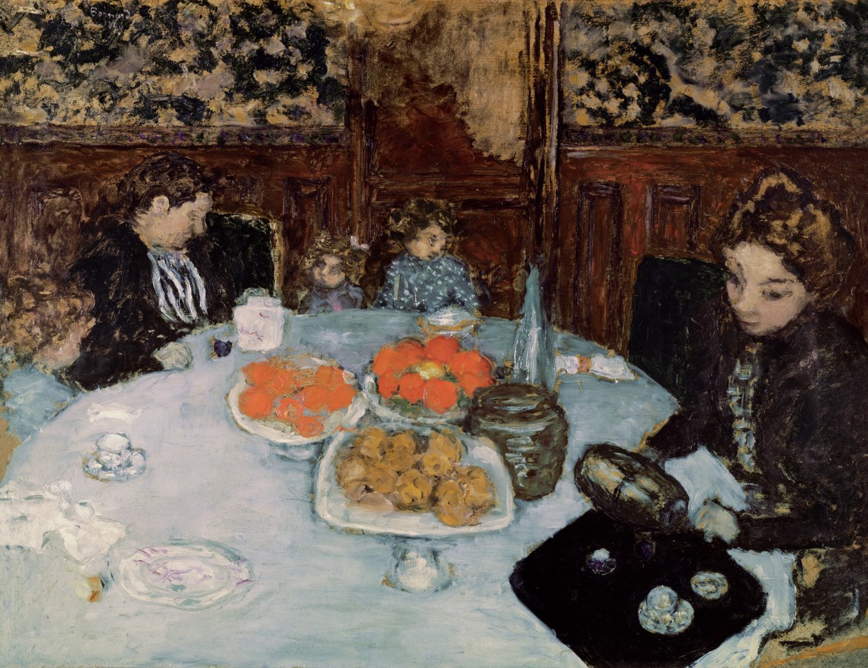 The Luncheon, 1899 (olja på kartong) av Pierre Bonnard