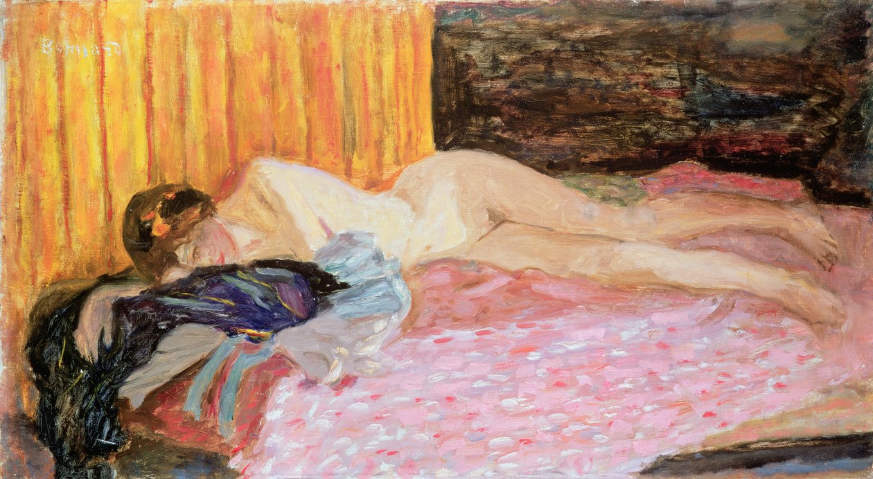 Rosa soffan av Pierre Bonnard