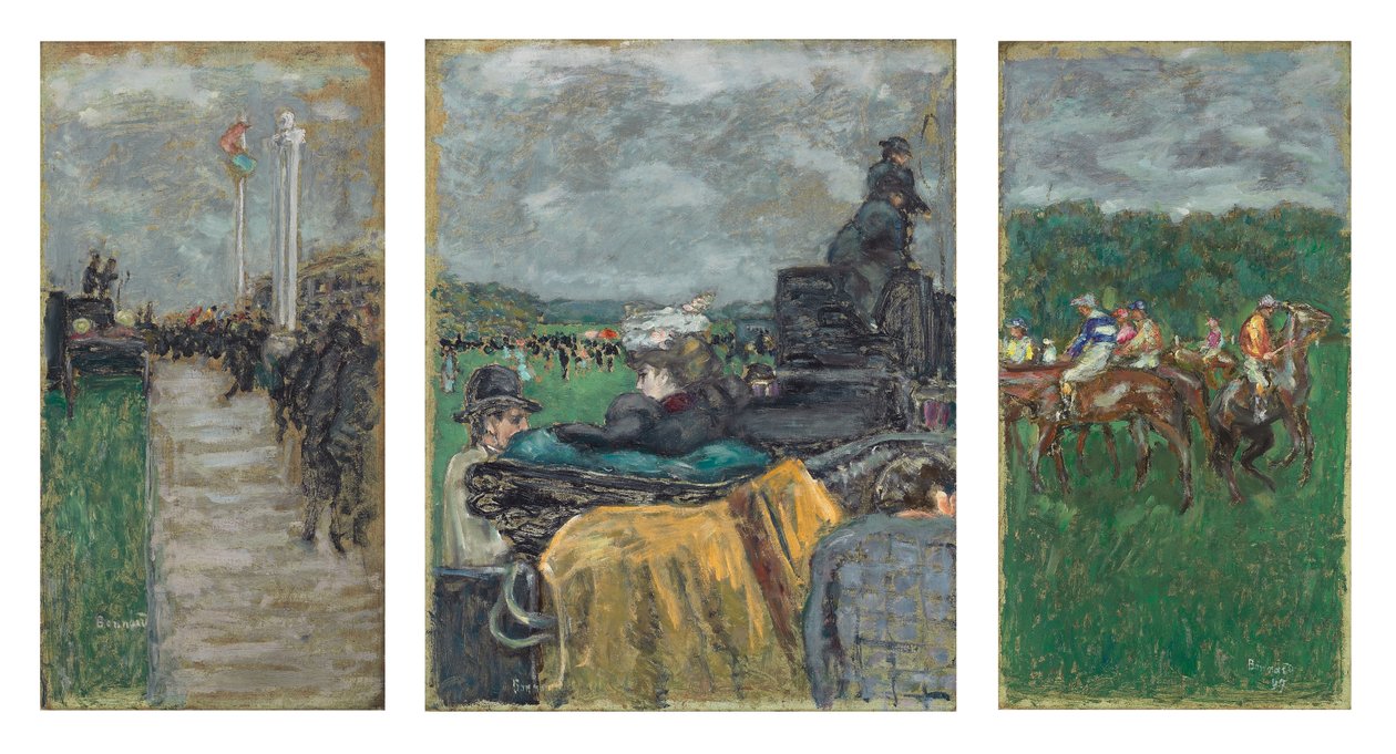 Tävlingarna på Longchamp; Les Courses a Longchamp av Pierre Bonnard