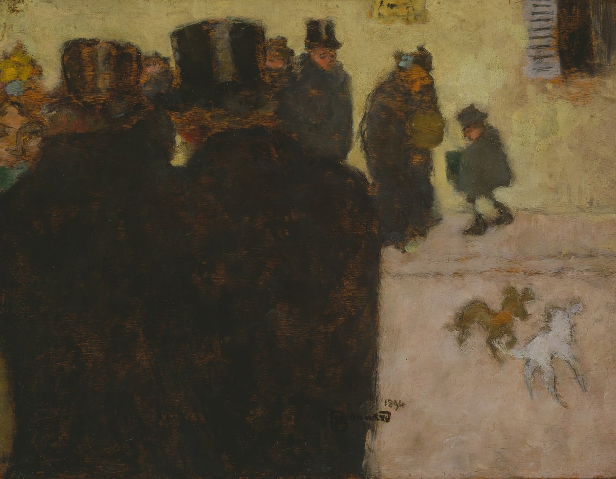 Gatan på vintern av Pierre Bonnard