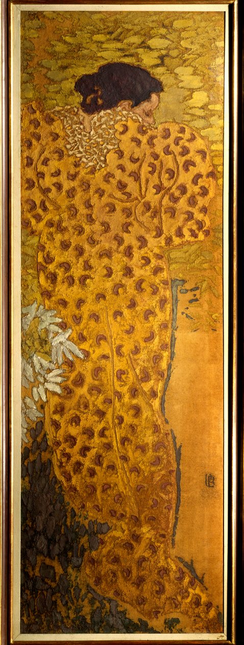 Morgonrocken Målning på tyg av Pierre Bonnard (1867-1947) 1892 Nabis Dim. 1,5x0,5 m Paris, Musee d