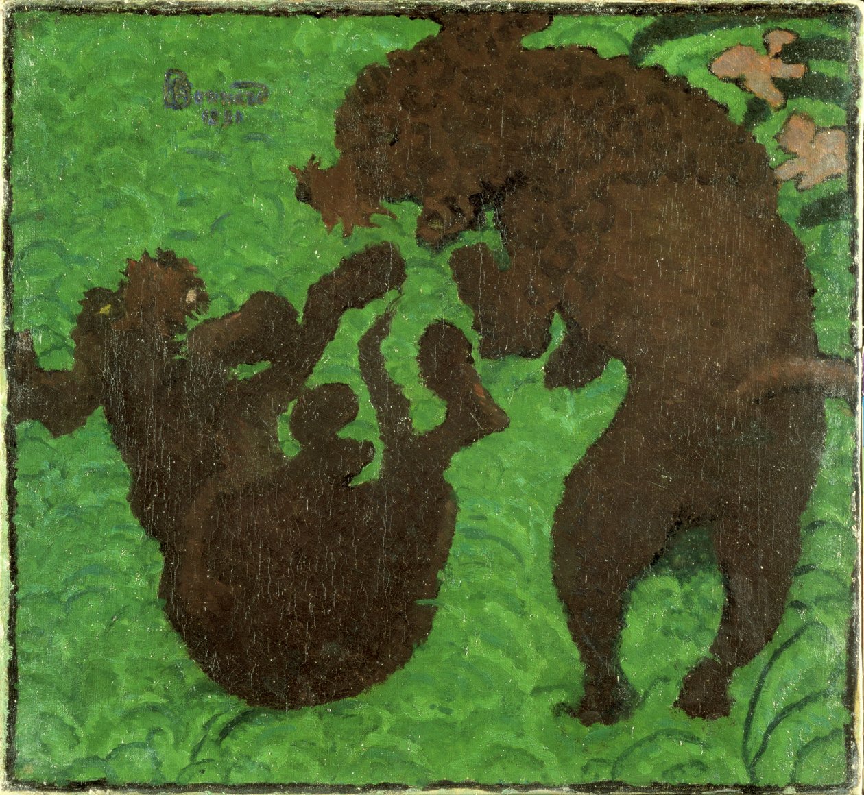 Två pudlar, 1891 av Pierre Bonnard