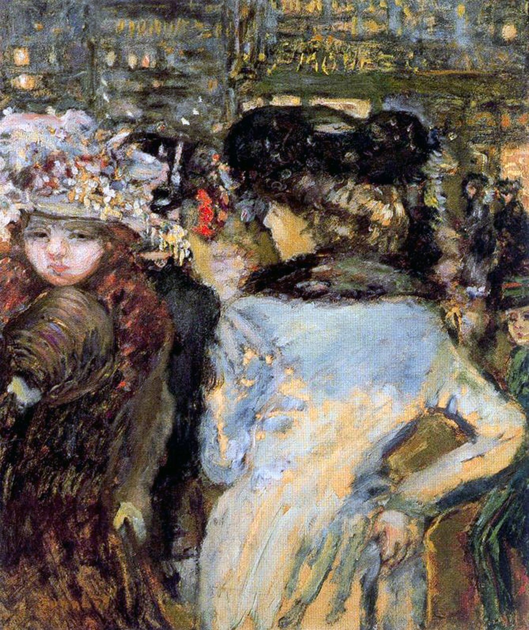 Två kvinnor, Place Clichy, Paris, 1905 av Pierre Bonnard