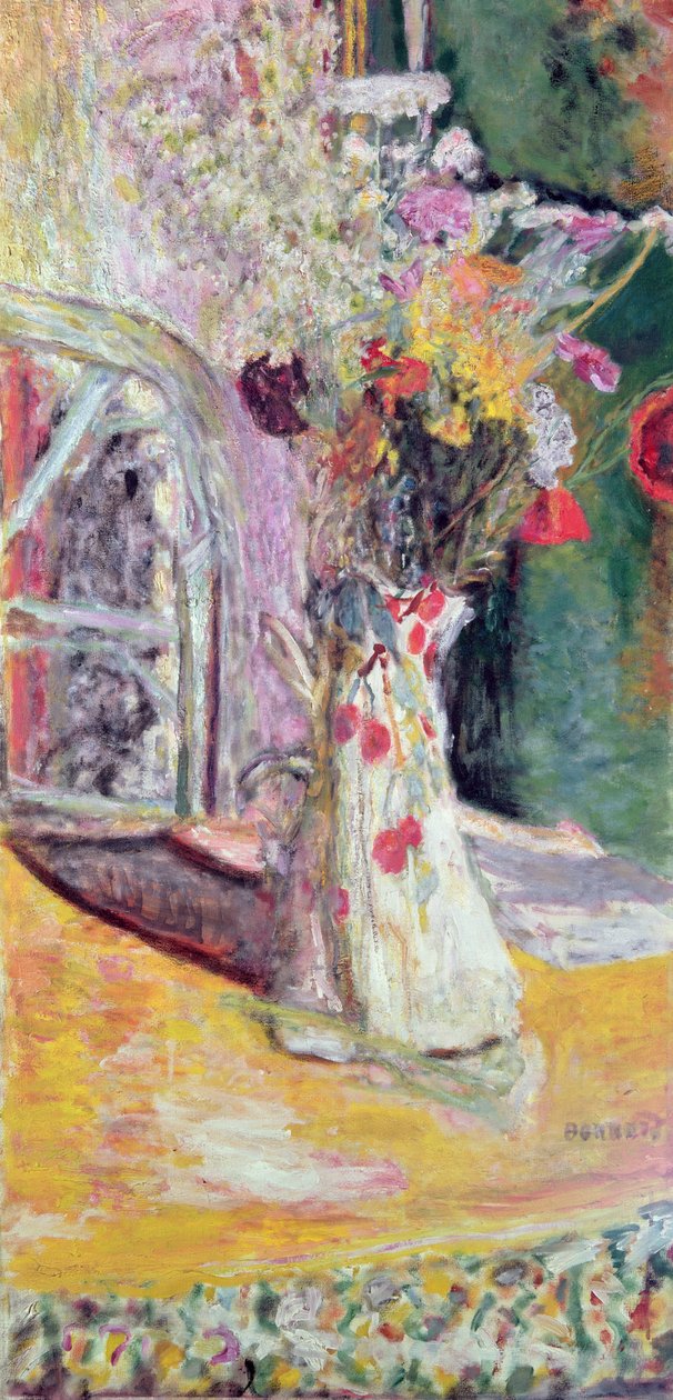 Vas med blommor av Pierre Bonnard