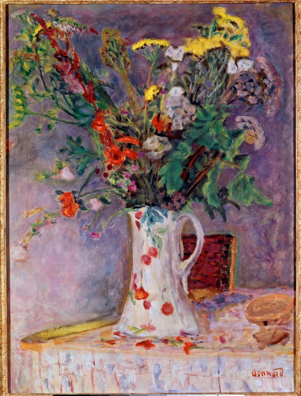 Vas med blommor av Pierre Bonnard