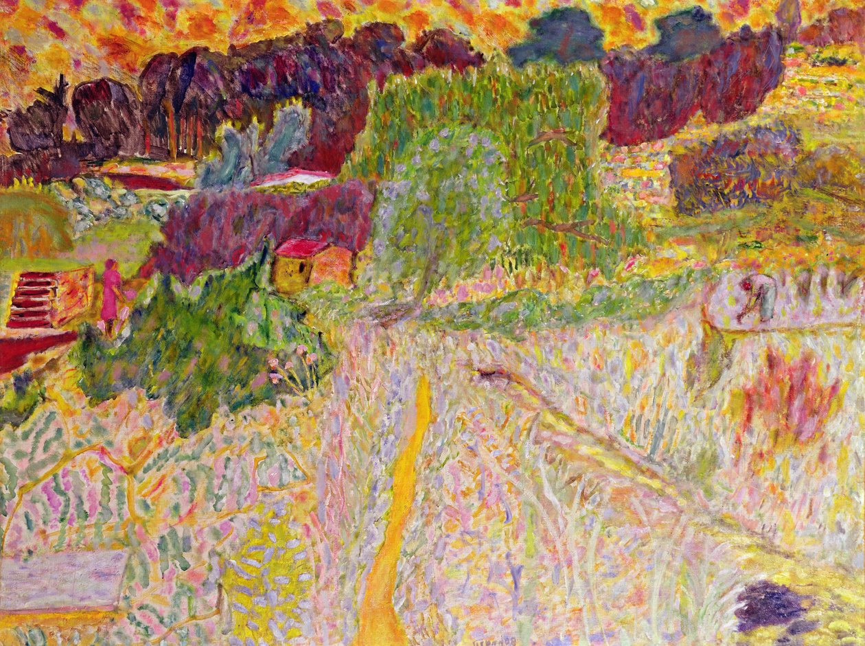 Utsikt från Artists Studio, Le Cannet, 1945 av Pierre Bonnard