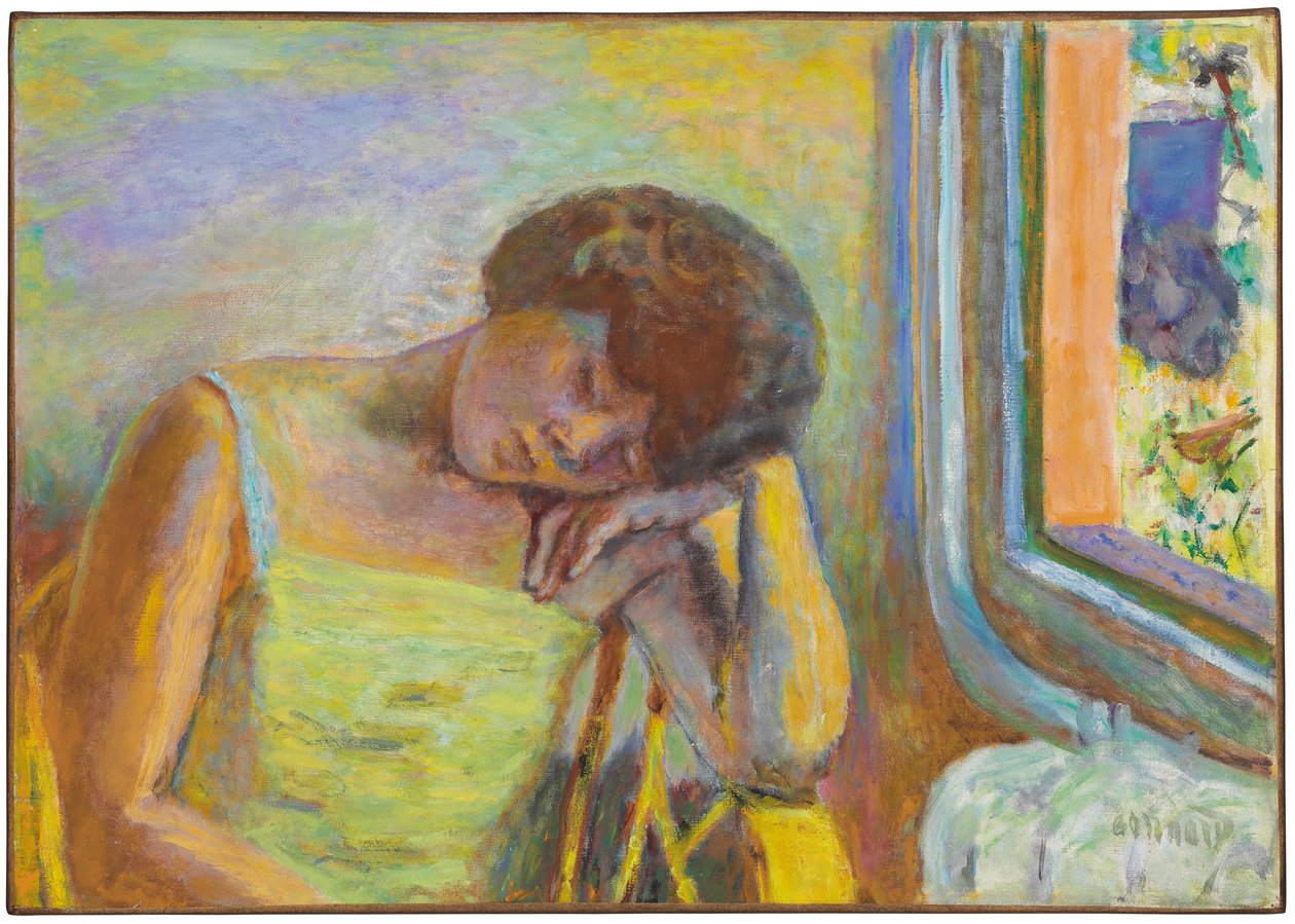 Woman Asleep, ca 1928 (olja på duk) av Pierre Bonnard