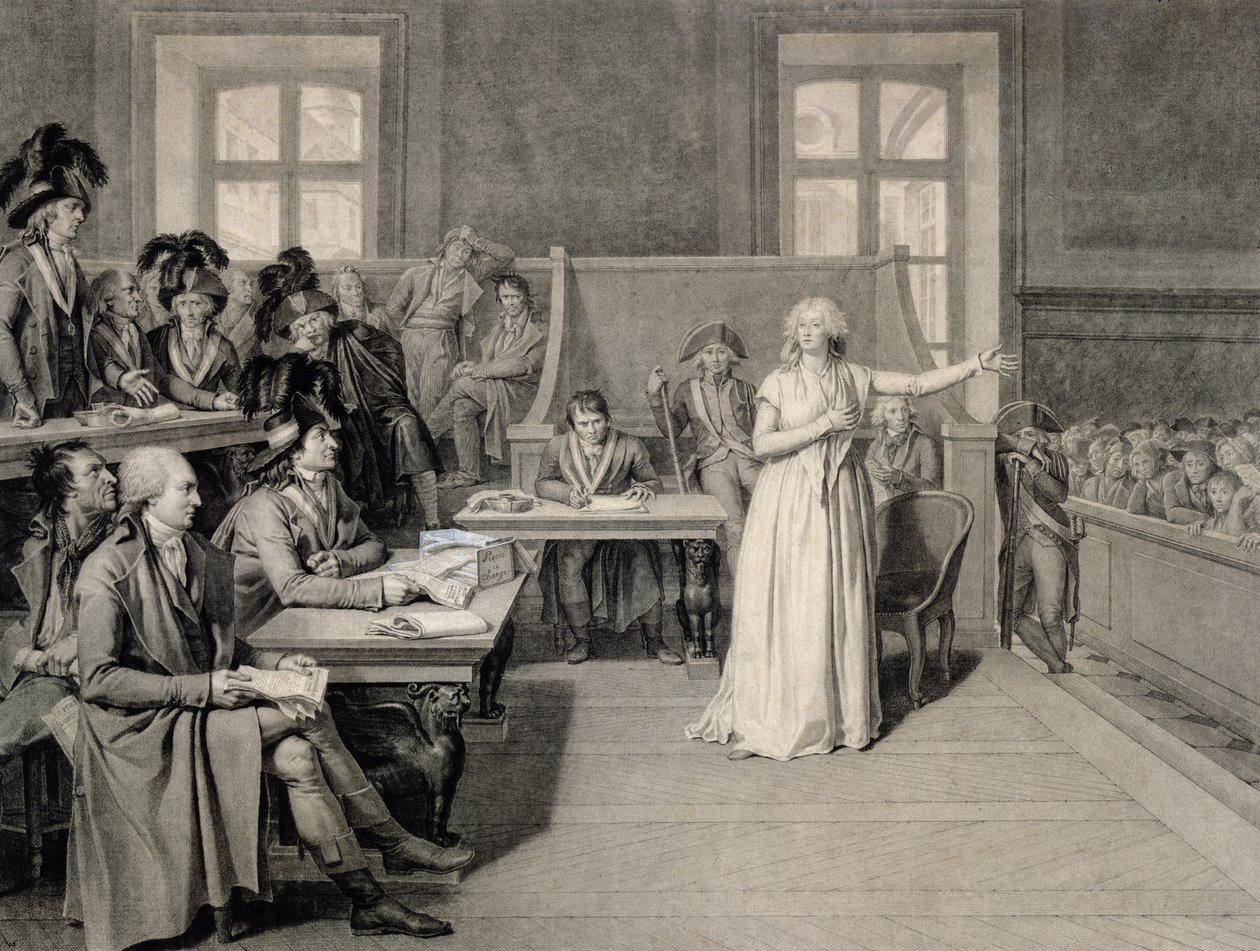 Marie-Antoinette (1755-93) av Habsbourg-Lorraine, dömd av Revolutionary Tribunal Court, 16 oktober 1793 av Pierre Bouillon