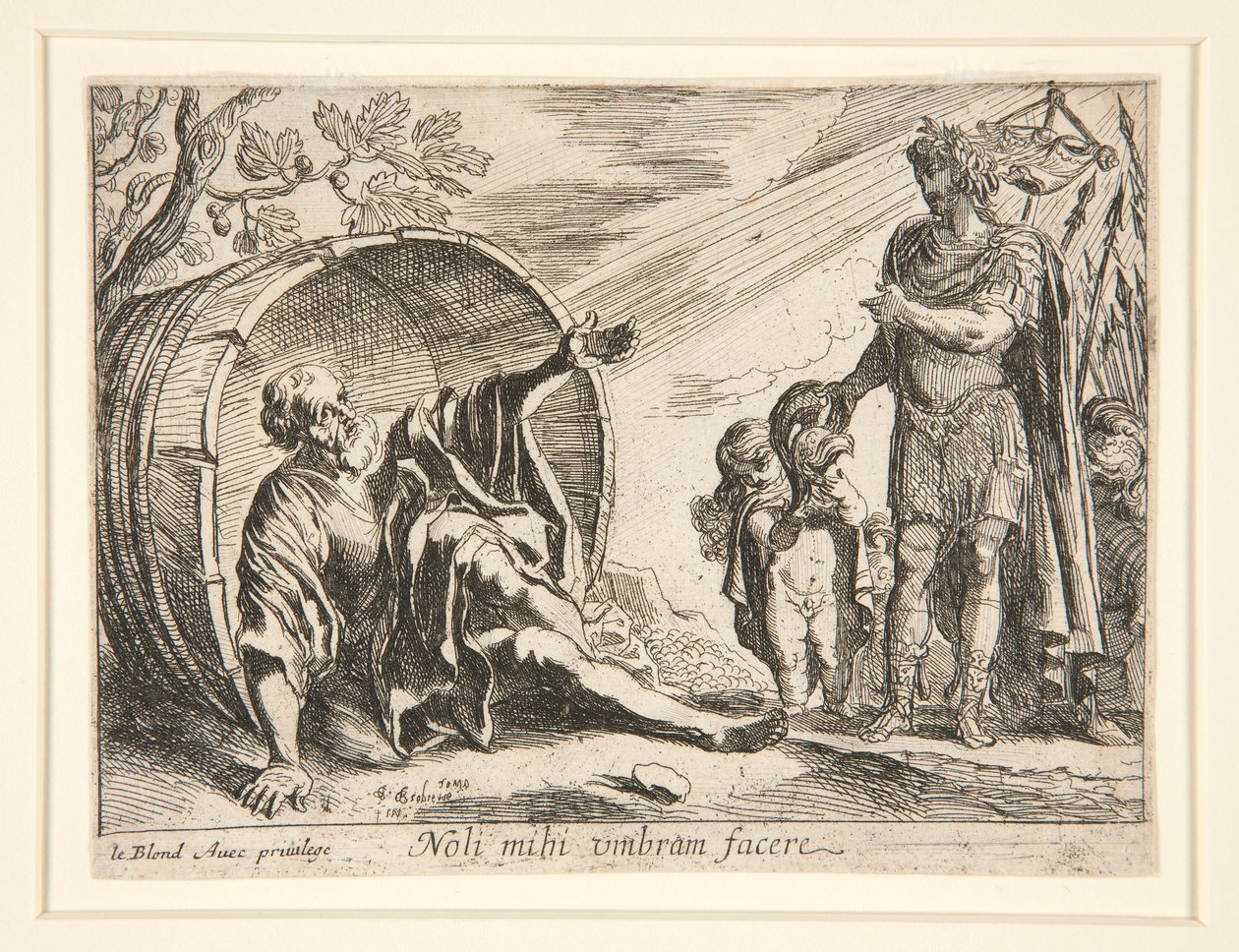 Diogenes och Alexander den store av Pierre Brebiette