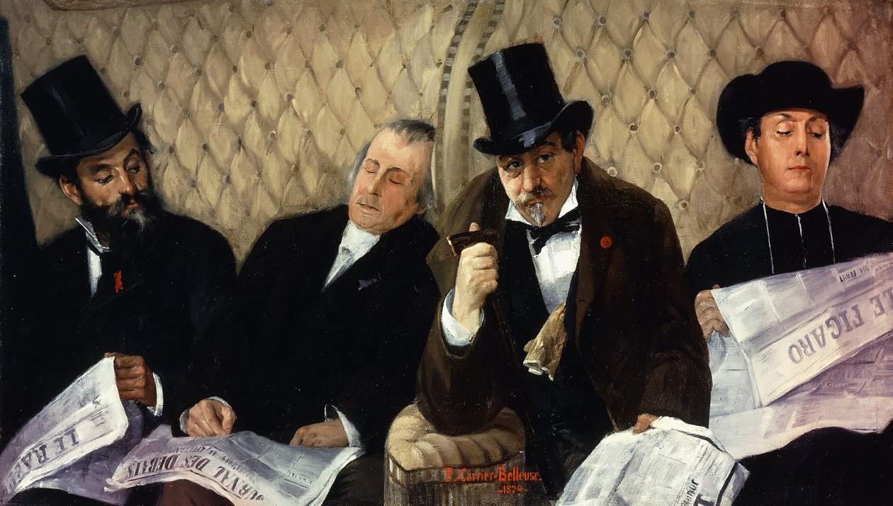 I Järnvägsvagnen av Pierre Carrier Belleuse