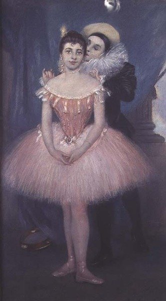 Pjerrot och dansaren av Pierre Carrier Belleuse