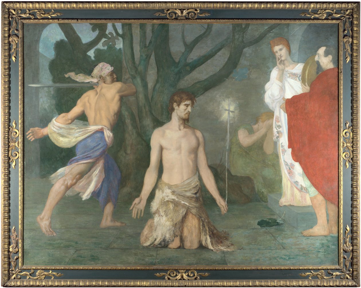 Halshuggningen av Johannes Döparen, ca. 1869 av Pierre Puvis de Chavannes