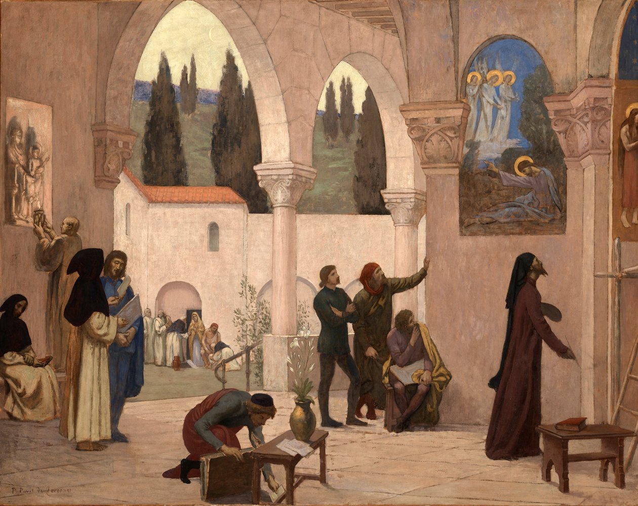 Kristen inspiration av Pierre Cécile Puvis de Chavannes
