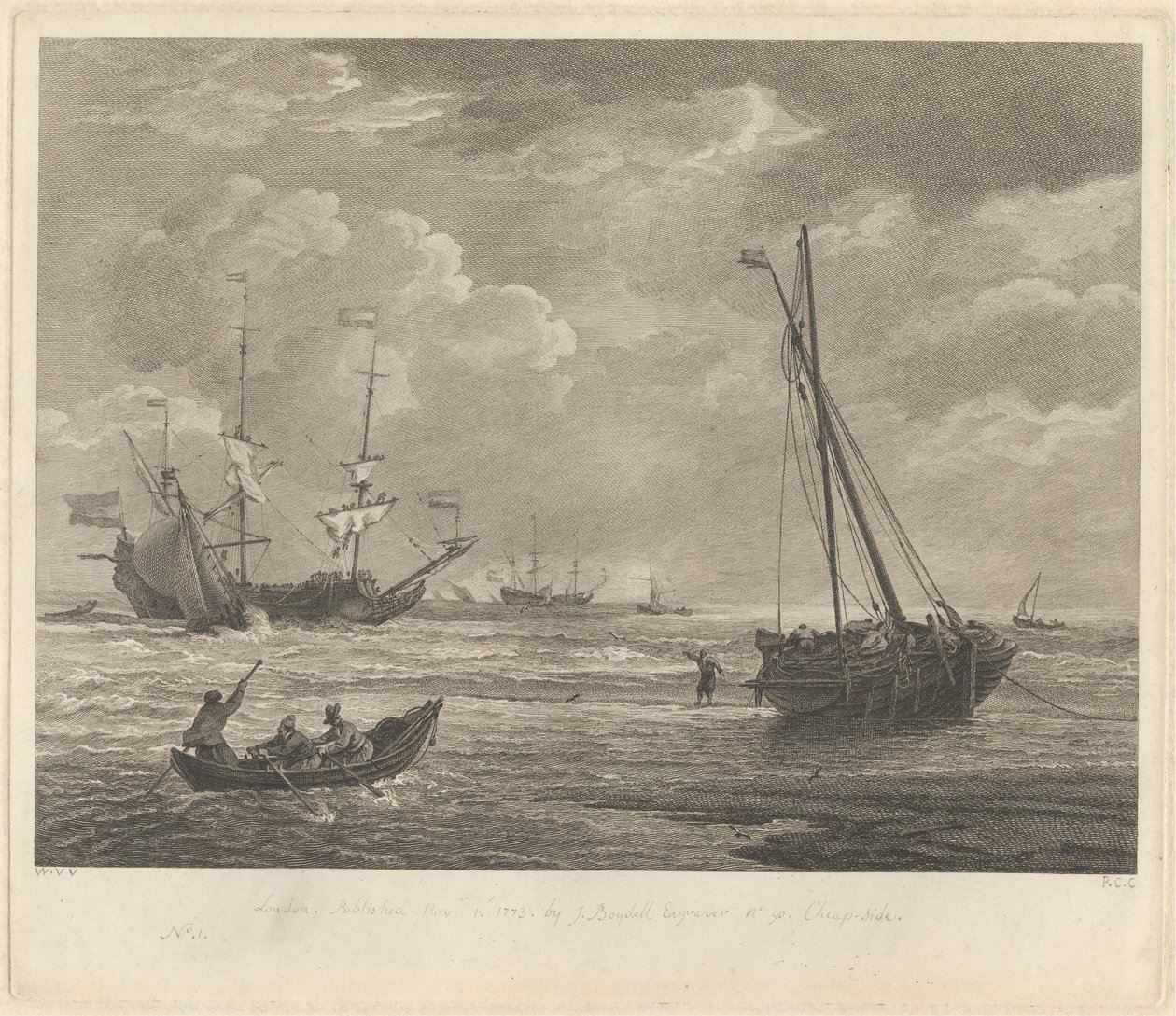 Marin studie nr 1 av Pierre Charles Canot
