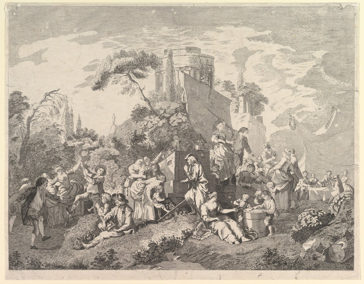 Landsmässan, 1762. av Pierre Charles Levesque