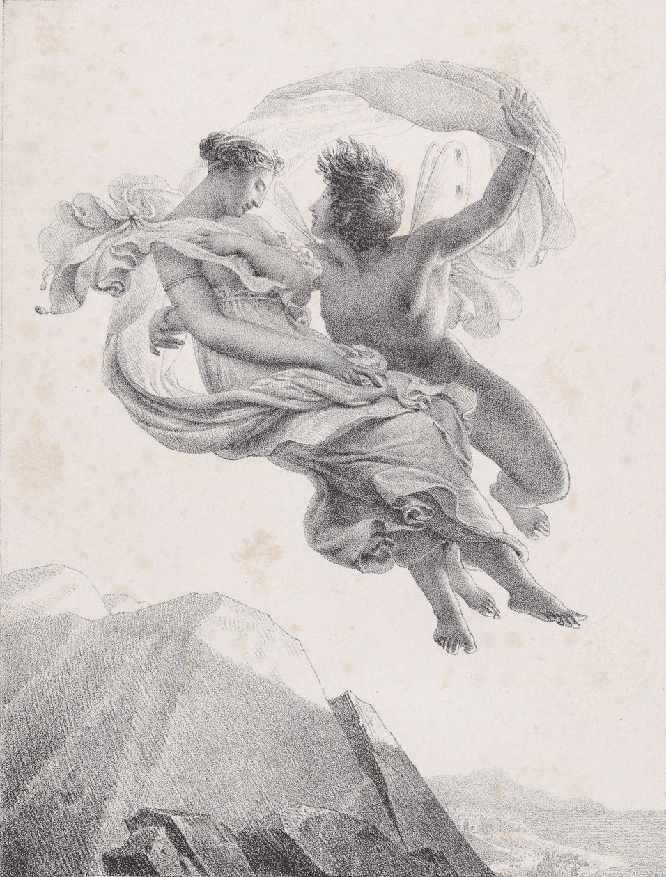 Zephyr och Psyche Zepir och Psyche, 1820-23. av Pierre Claude François Delorme