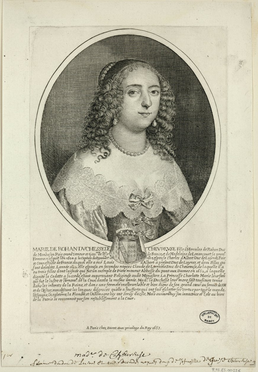 Marie de Rohan, hertiginna av Cheuvreuse av Pierre Daret