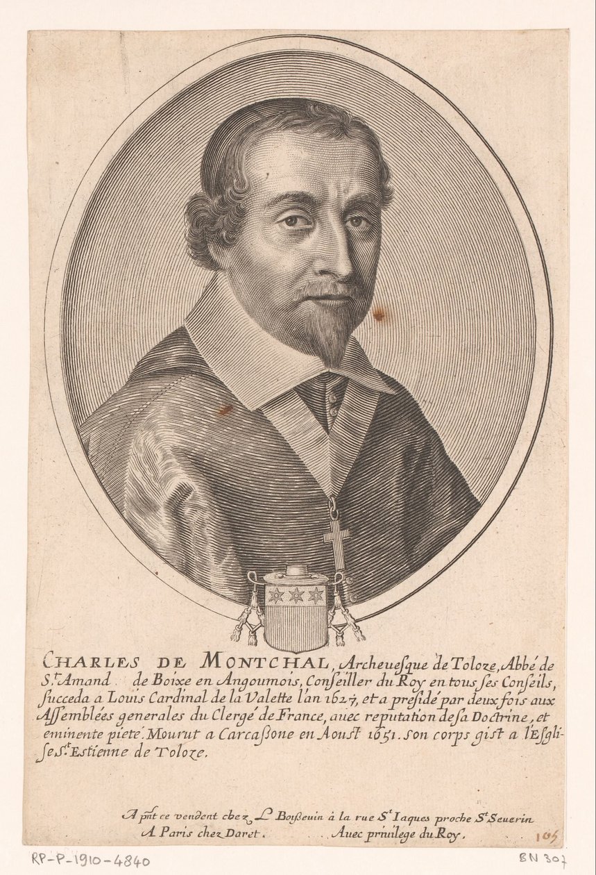 Porträtt av Charles de Montchal av Pierre Daret
