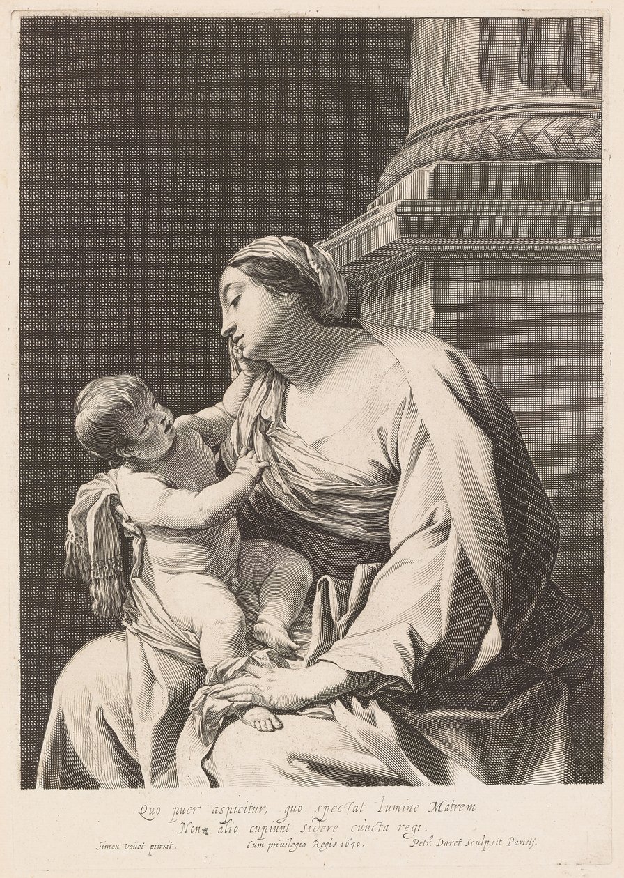 Madonnan med barnet av Pierre Daret