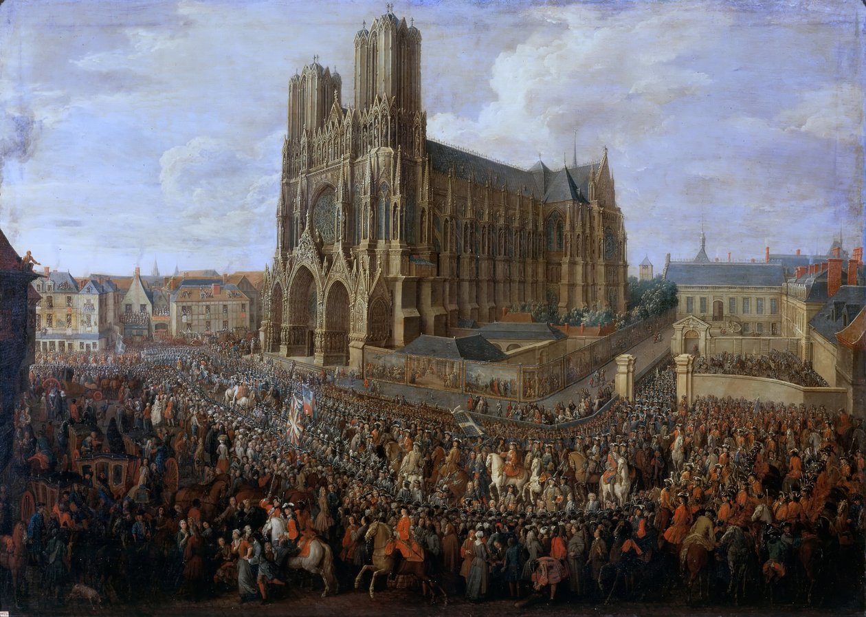 Ludvig XV:s kavalkad efter hans kröning, 26 oktober 1722 av Pierre Denis II Martin
