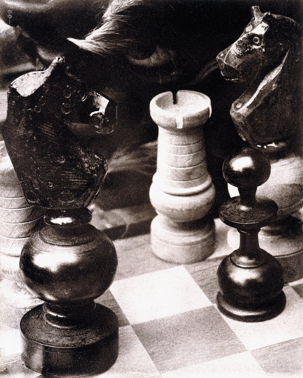 After a Game of Chess, c.1930 (oljetryck) av Pierre Dubreuil