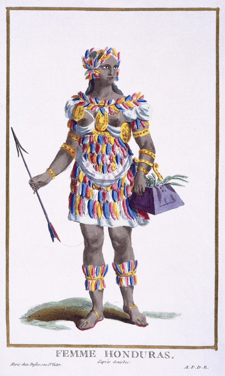 En kvinna från Honduras, 1780 av Pierre Duflos