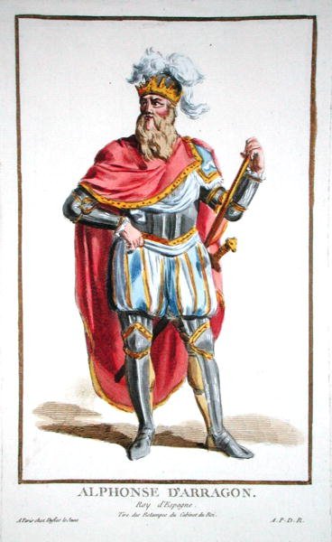 Alfonso V (1396-1458) Kung av Aragon och Sicilien, från 