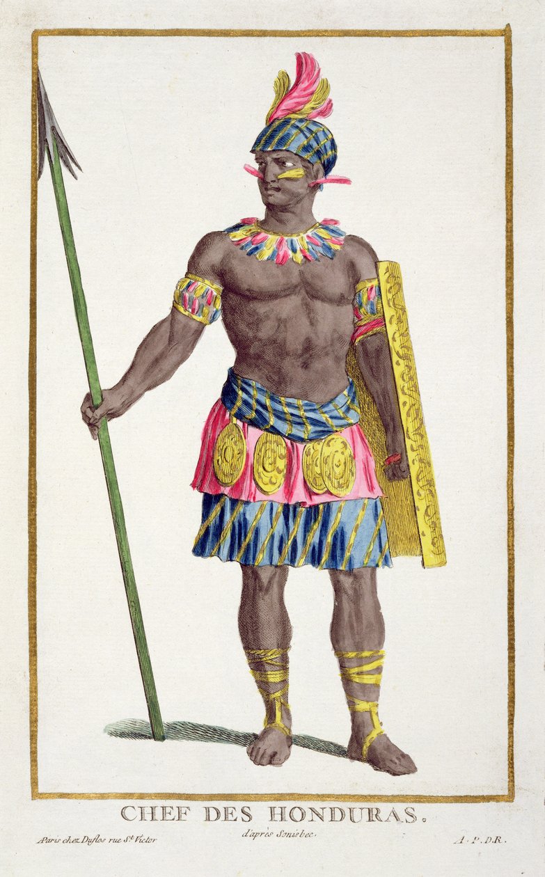 Chef för Honduranerna, 1780 av Pierre Duflos