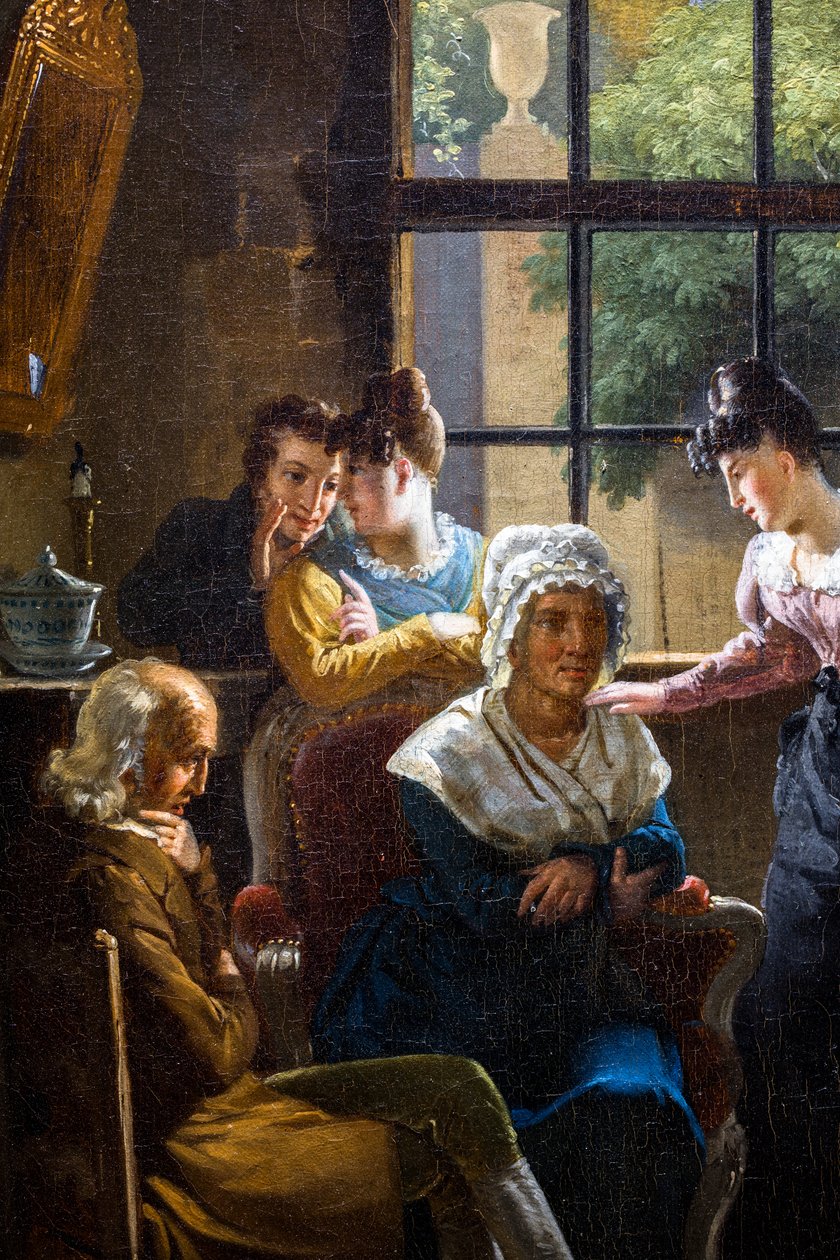 The Cancans hos dörrkvinnan av Pierre Duval Le Camus