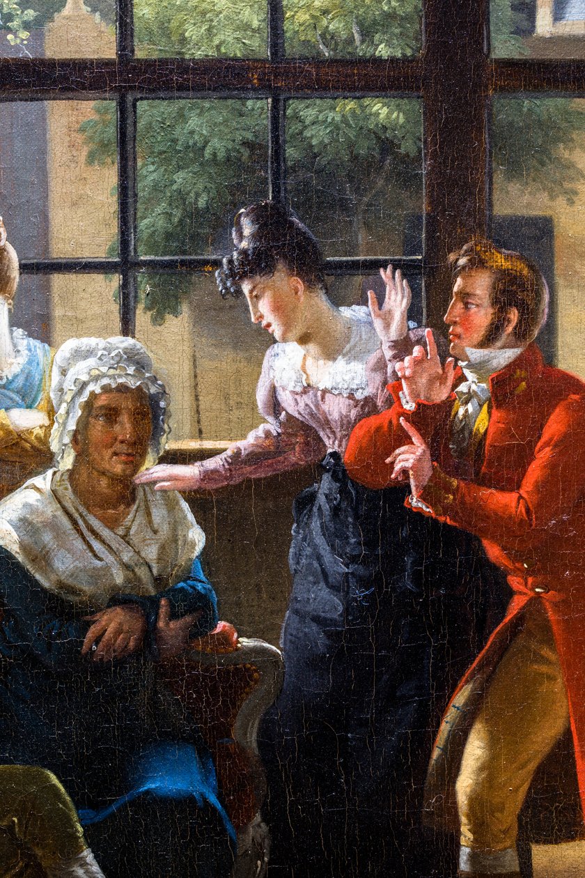 The Cancans hos dörrkvinnan av Pierre Duval Le Camus