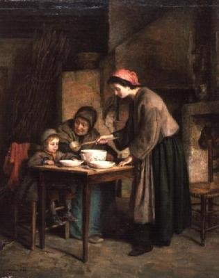Stuga interiör av Pierre Edouard Frere