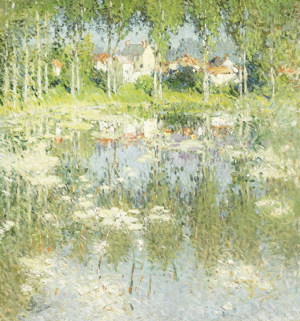 Sommarlandskap; Sommarlandskap av Pierre Eugene Montezin