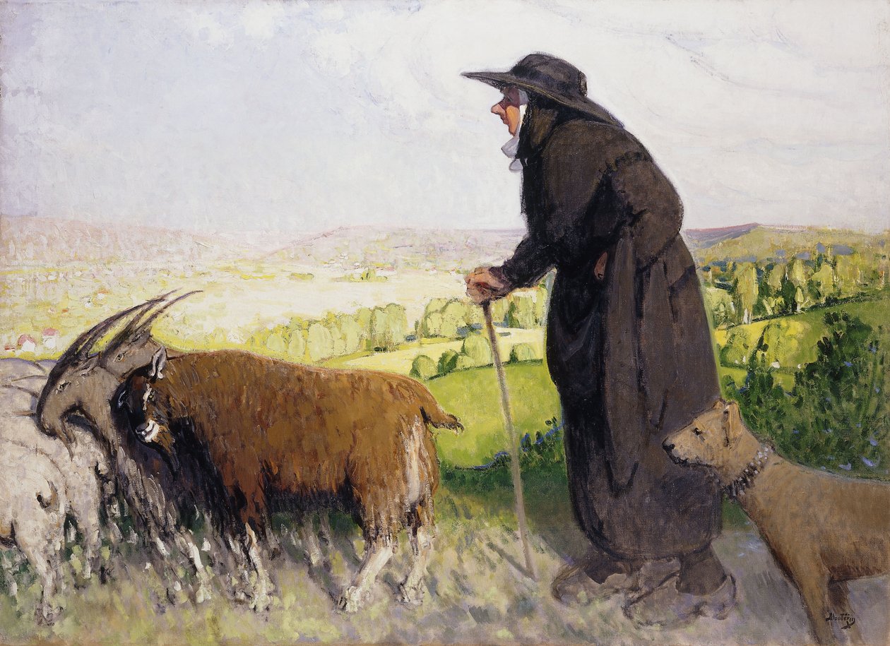 Herdinnan; La Bergere av Pierre Eugene Montezin