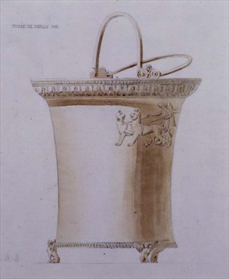 Design av ett offer från Musee de Naples av Pierre Francois Leonard Fontaine