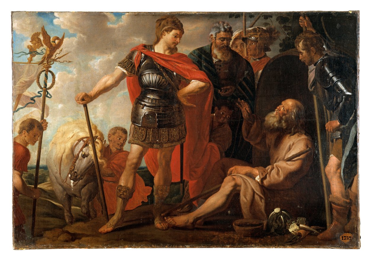 Alexander och Diogenes av Pierre François Antoine de Goesin