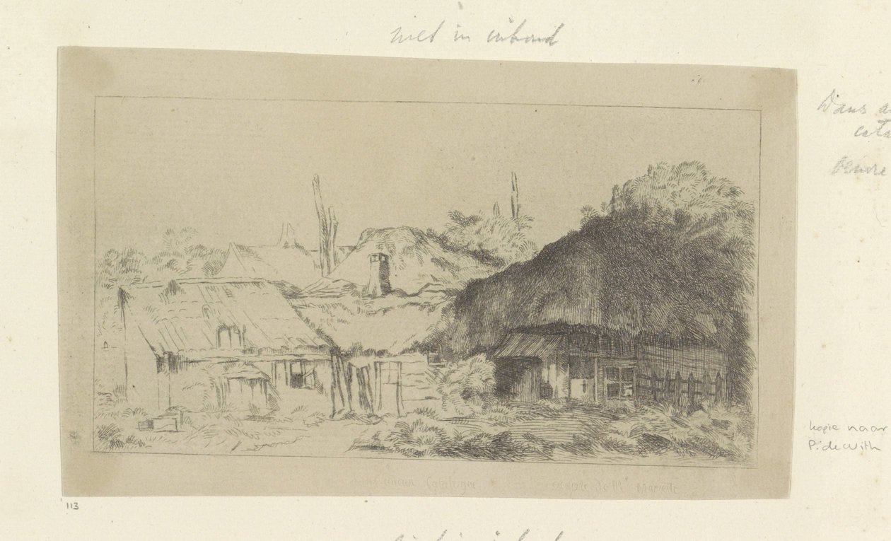 Boerderij Samling av åttiofem originaltryck (serietitel) av Pierre François Basan (workshop of)