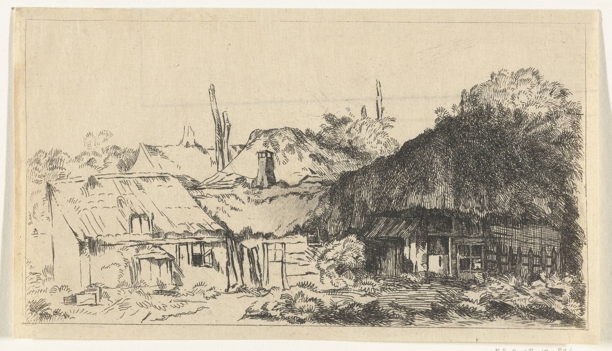 Oavslutat landskap av Pierre François Basan (workshop of)
