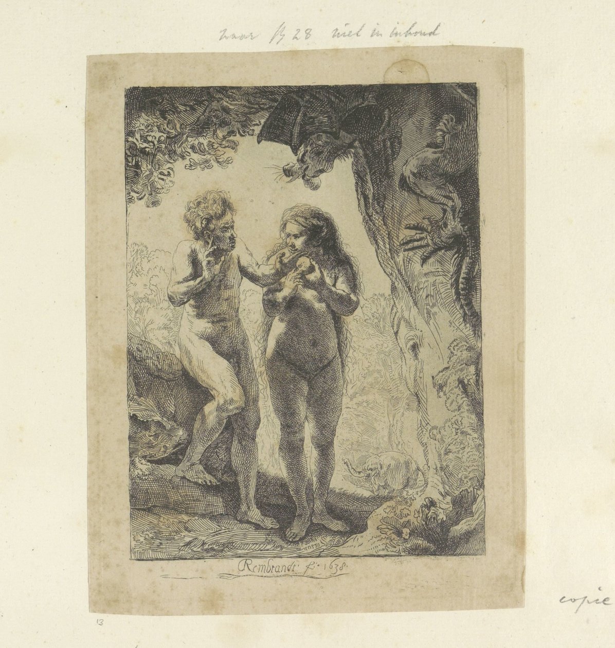 Adam i Eva Samling av åttiofem originaltryck (serietitel) av Pierre François Basan