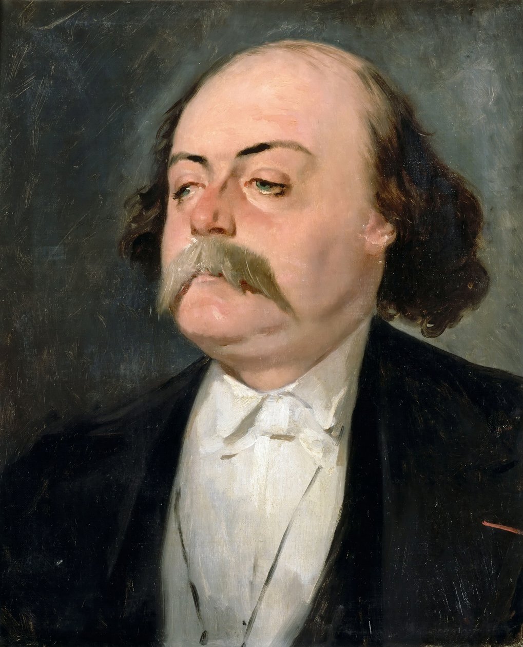 Porträtt av Gustave Flaubert 1821-1880 av Pierre François Eugène Giraud