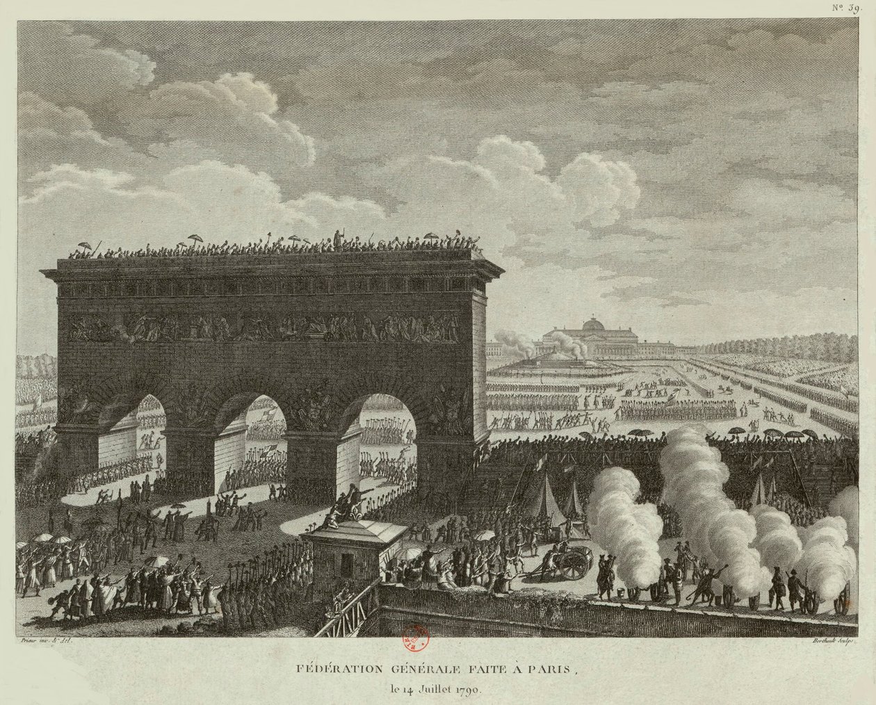 Allmänna federationen hölls i Paris den 14 juli 1790 av Pierre Gabriel Berthault