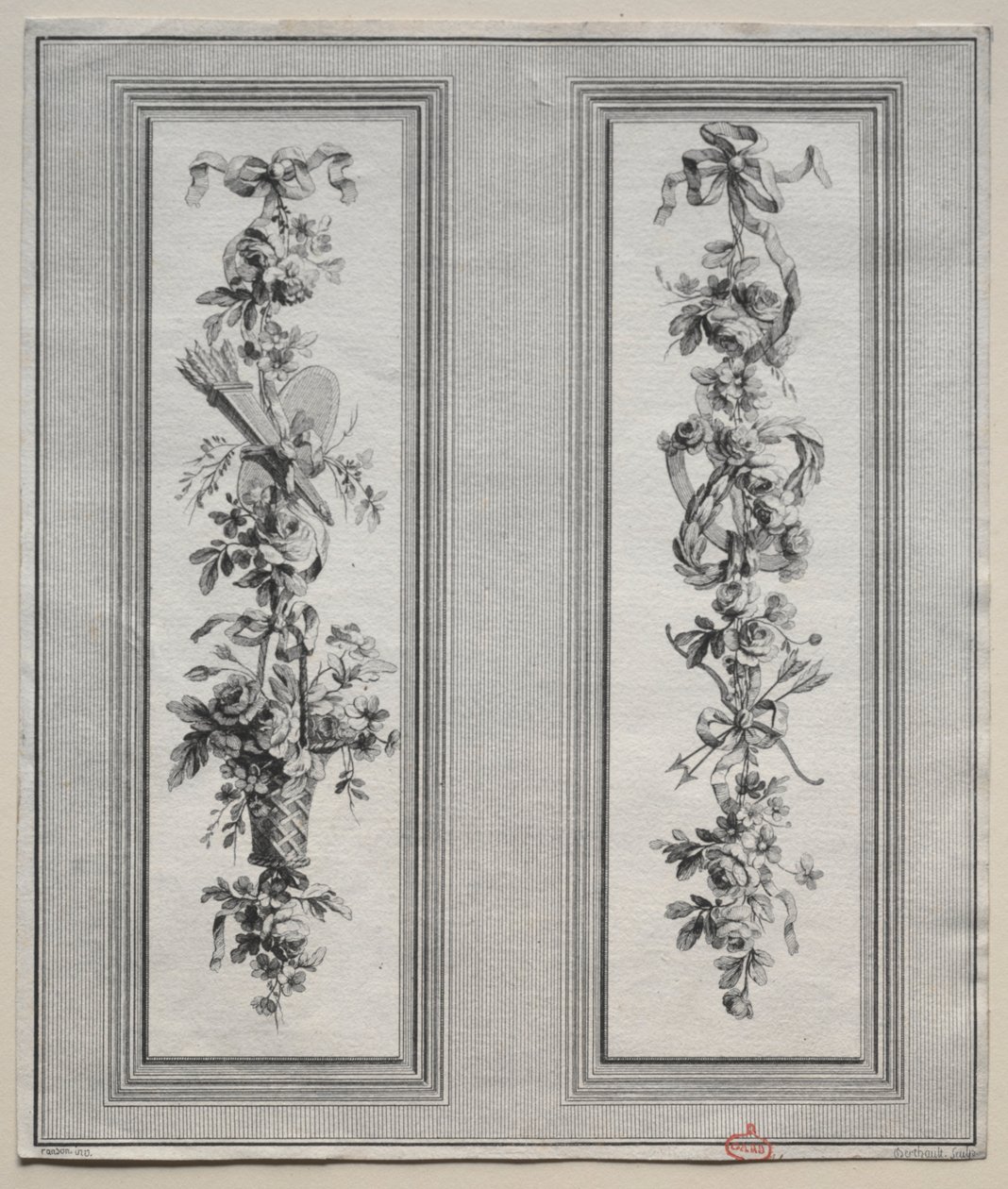 Trädgårdsprydnad. av Pierre Gabriel Berthault