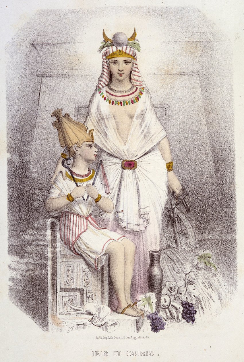 Isis och Osiris - i "Muses and fairies", av Mery och Foelix, ill. G. Staal, red. G. de Gonet av Pierre Gustave Eugene Staal