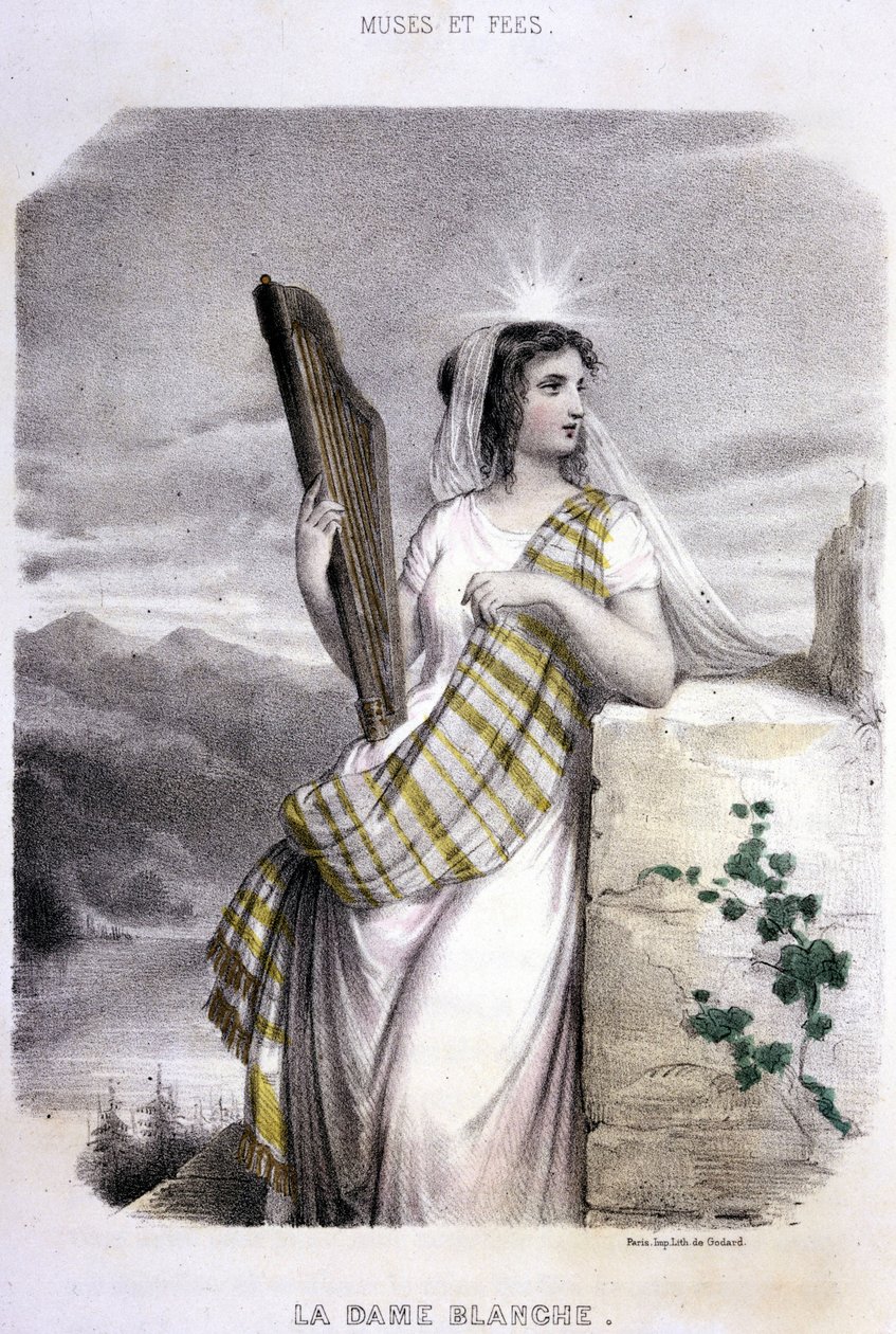 The White Lady - i "Mythological Women", av Mery och Foelix, ill. av G. Staal, red. av Gouet av Pierre Gustave Eugene Staal