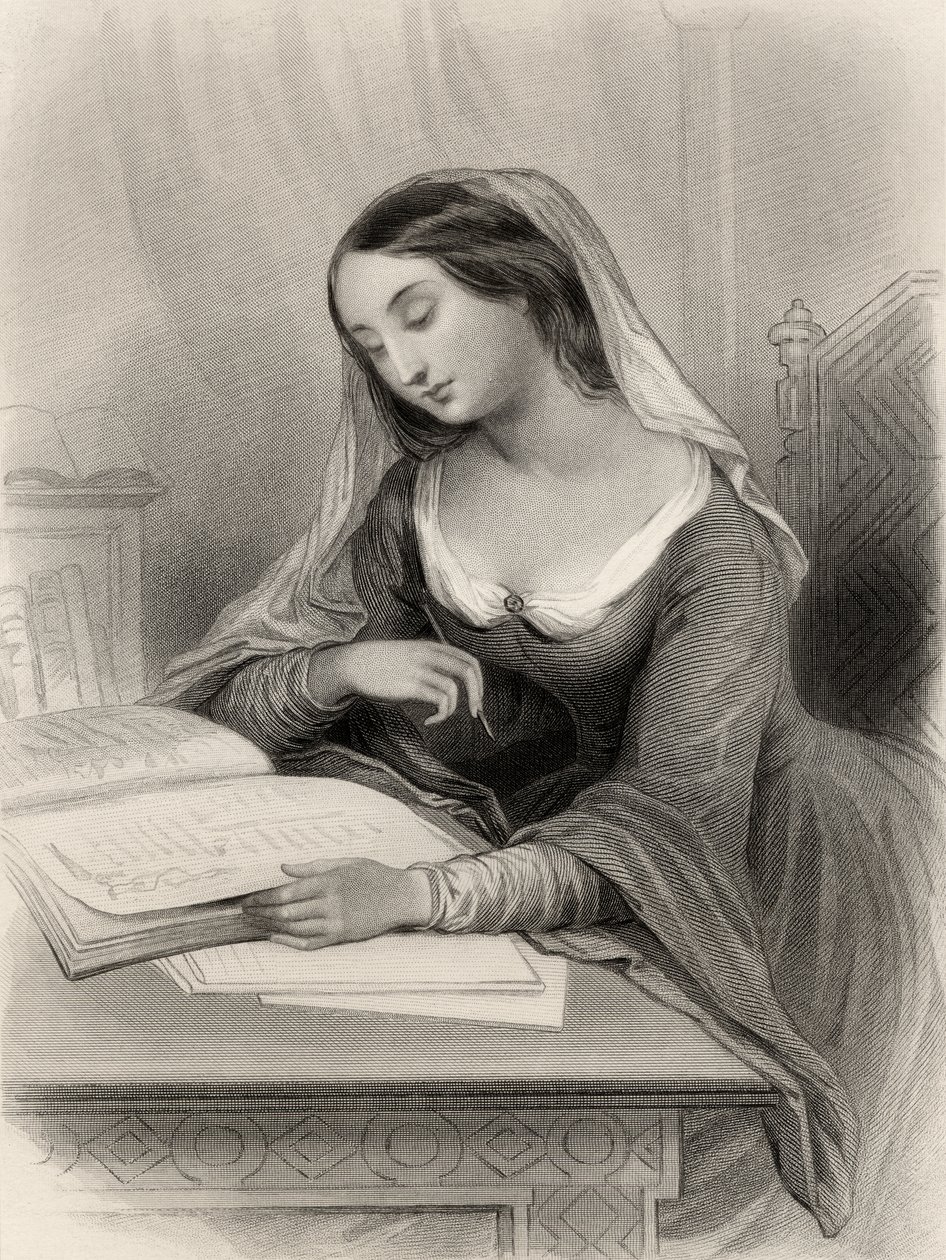 Heloise (1101-60) illustration från 